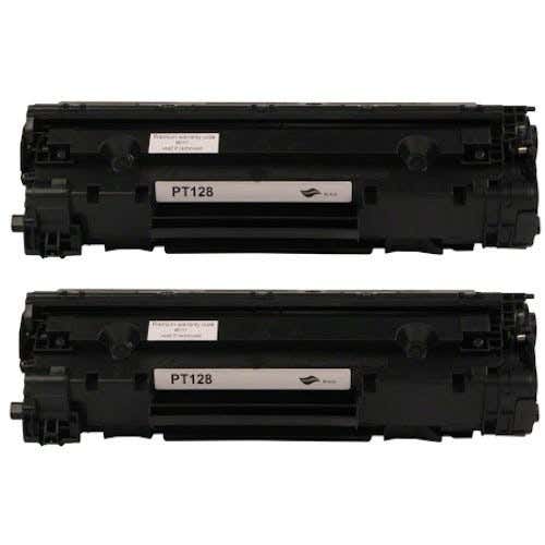 Canon 128 (3500B001AA) Black Compatible Toner Cartridge Twin Pack