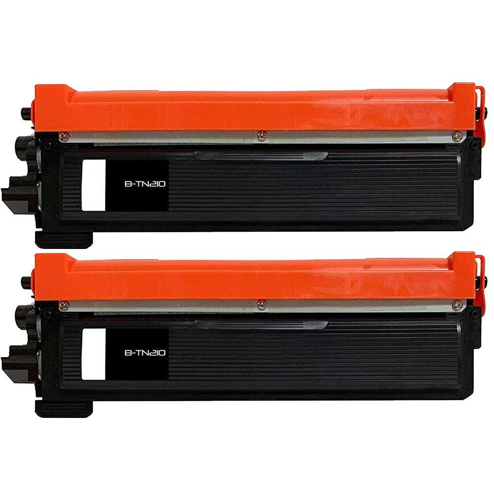 Brother TN210BK Black Compatible Toner Cartridge Twin Pack Carrot Ink