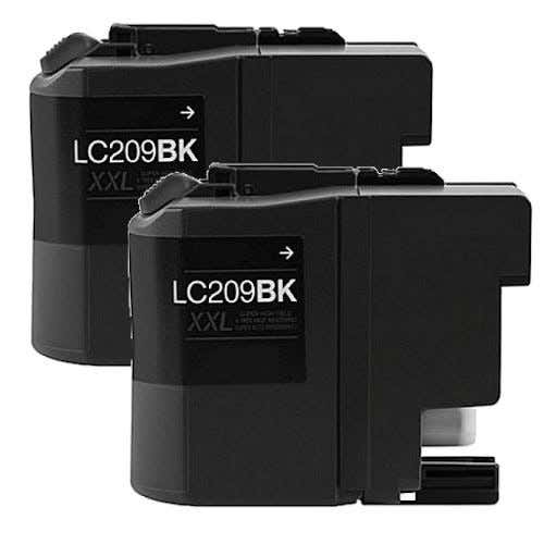 Brother LC209BK Black Super High-Yield Compatible Ink Cartridge