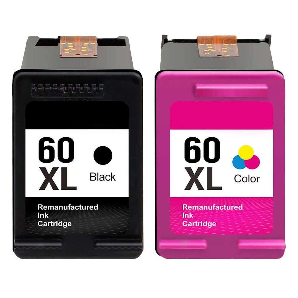 HP 60XL High-Yield Remanufactured Ink Cartridge 2-Pack