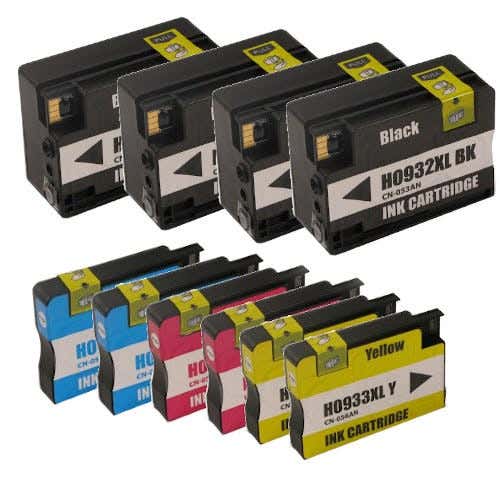 HP 932XL & 933XL High-Yield Remanufactured 10-Pack