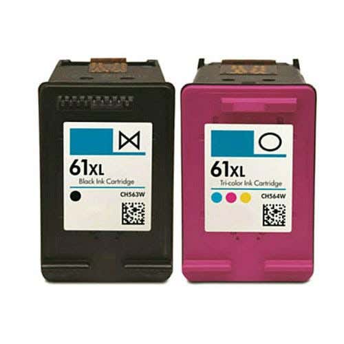 HP 61XL High-Yield Remanufactured Ink Cartridge 2-Pack