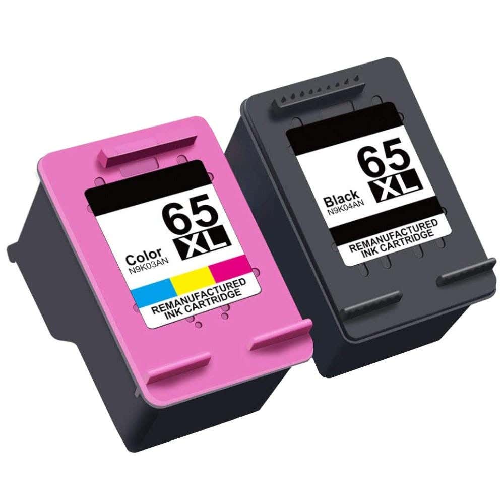 HP 65XL Remanufactured High-Yield Ink Cartridge 2-Pack