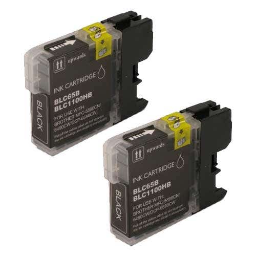 Brother LC65BK Black High-Yield Compatible Ink Cartridge Inkjets