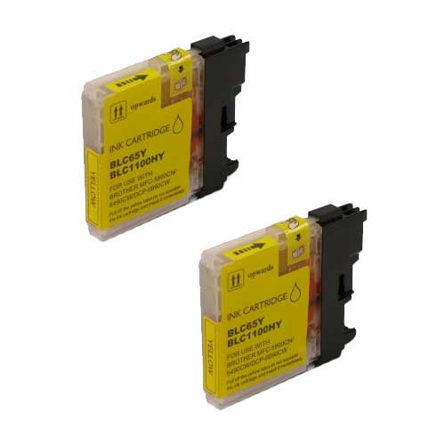 Brother LC65Y Yellow High-Yield Compatible Ink Cartridge Inkjets