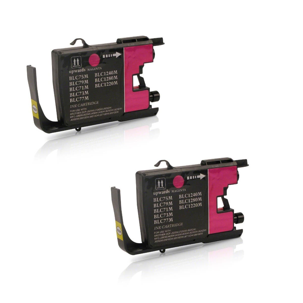 Brother LC75M Compatible High Yield Ink Cartridge - Magenta Twin Pack