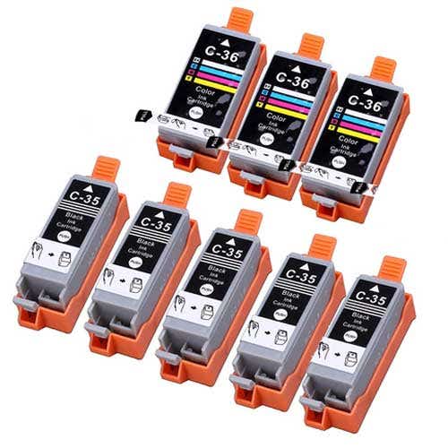 Canon PGI-35 & CLI-36 Compatble 8-Pack Inkjets.com
