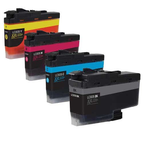 Brother LC3035 Ultra High-Yield Compatible Ink Cartridge 4-Pack Inkjets.com