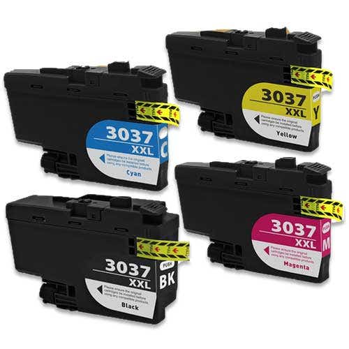 Brother LC3037 Super High-Yield Compatible Ink Cartridge 4-Pack Inkjets.com