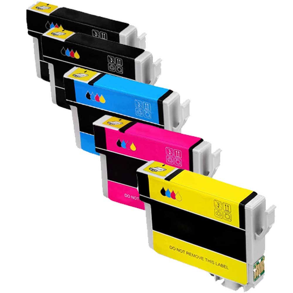 Epson 288XL High-Yield Remanufactured Ink Cartridge 5-Pack Carrot Ink