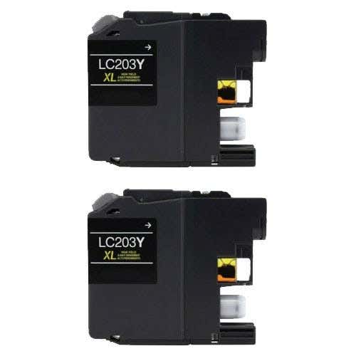 Brother LC203/LC201 Yellow High-Yield Compatible Ink Cartridge Carrotink