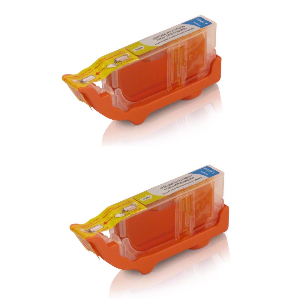 Canon CLI-221Y Yellow Compatible Ink Cartridge Twin Pack