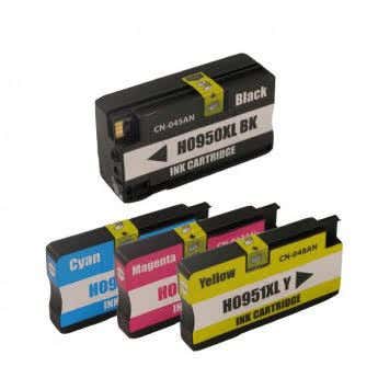 Remanufactured HP 950XL & 951XL Ink Cartridge High-Yield 4-Piece Combo Pack