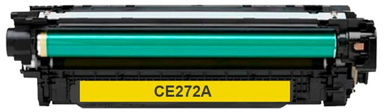 HP 650A (CE272A) Yellow Remanufactured Laser Toner Cartridge