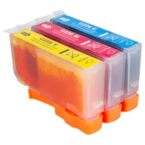 PGI-225BK & CLI-226 Color Compatible Ink Cartridge 3-Pack