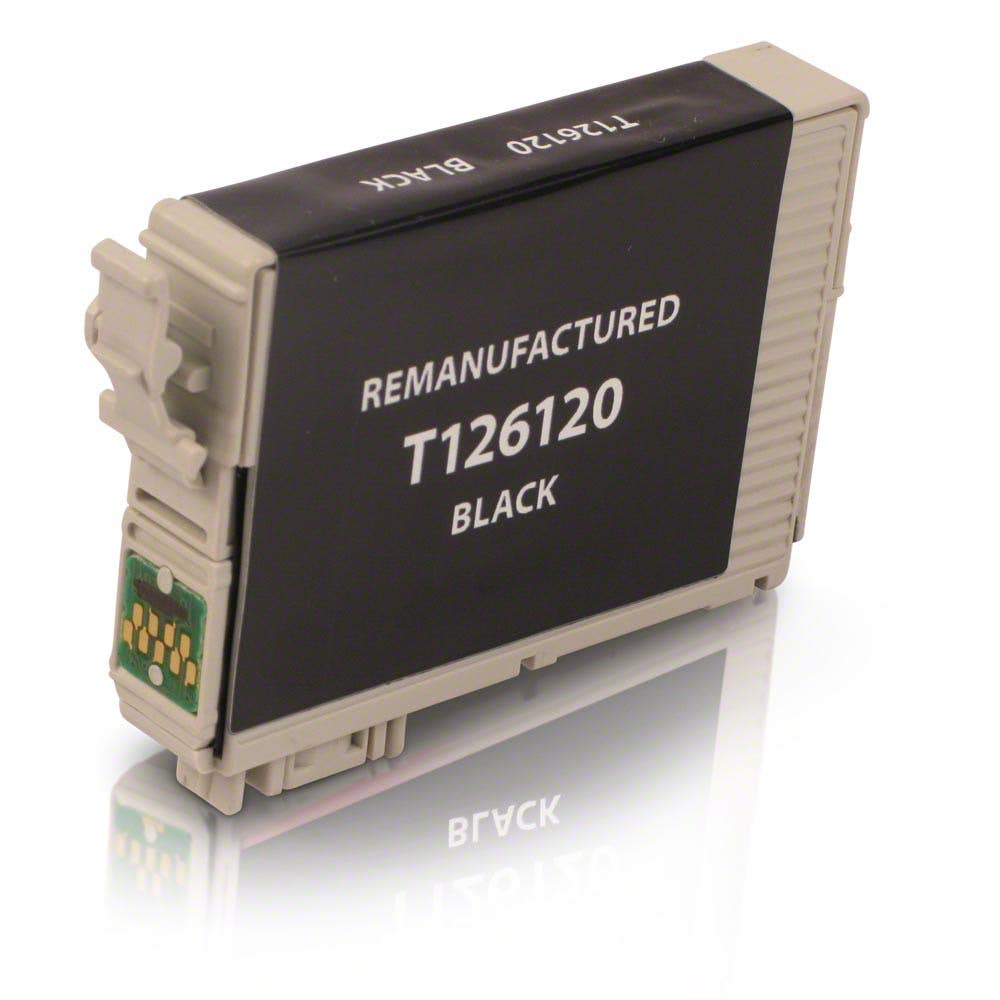 Epson 126 Black (T126120) Remanufactured Ink Cartridge - High Yield