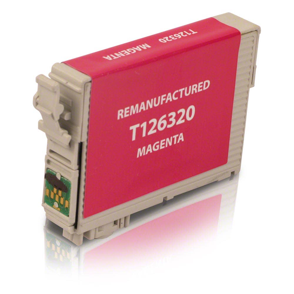 Epson 126 Magenta (T126320) Remanufactured Ink Cartridge - High Cap.