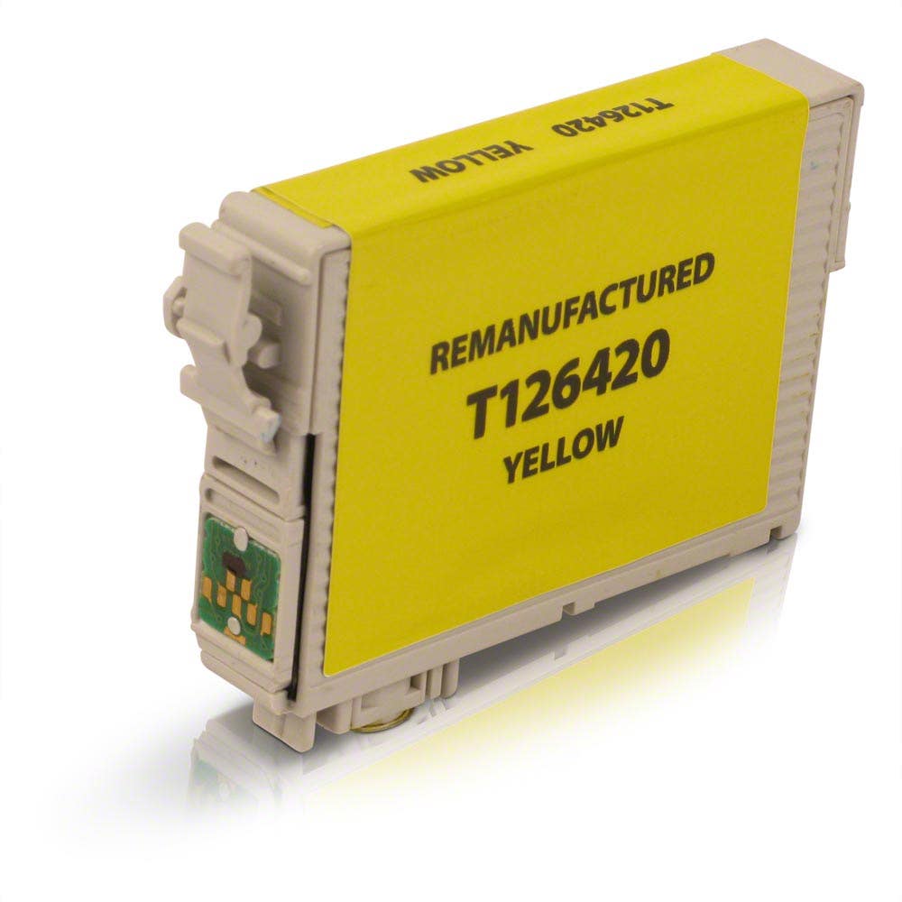 Epson 126 Yellow (T126420) Remanufactured Ink Cartridge - High Yield