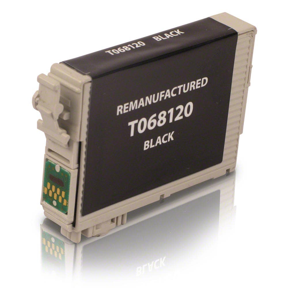 Epson 68 Black (T068120) Remanufactured Ink Cartridge - Black