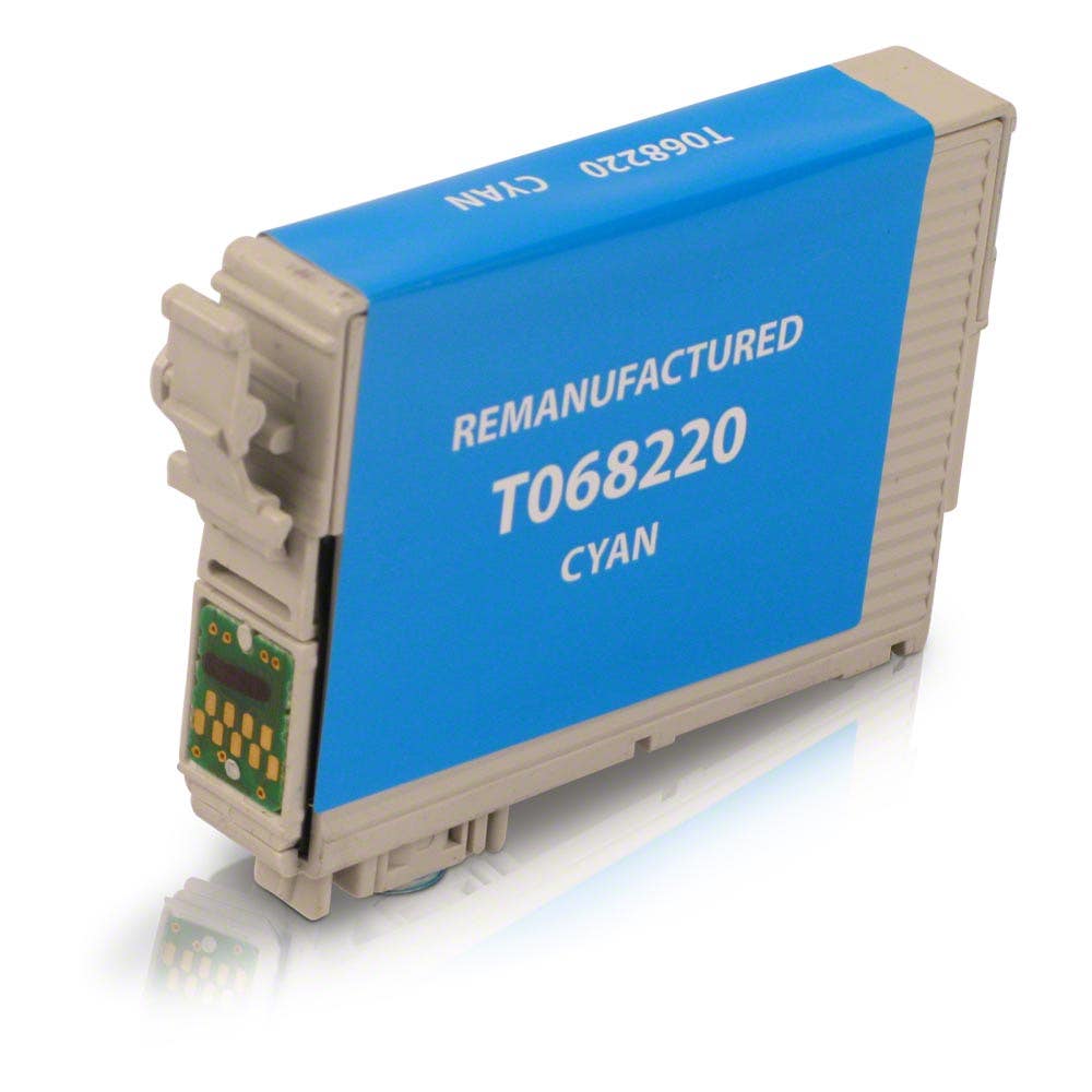Epson 68 Ink, Epson T068220 Cyan Remanufactured Ink Cartridge