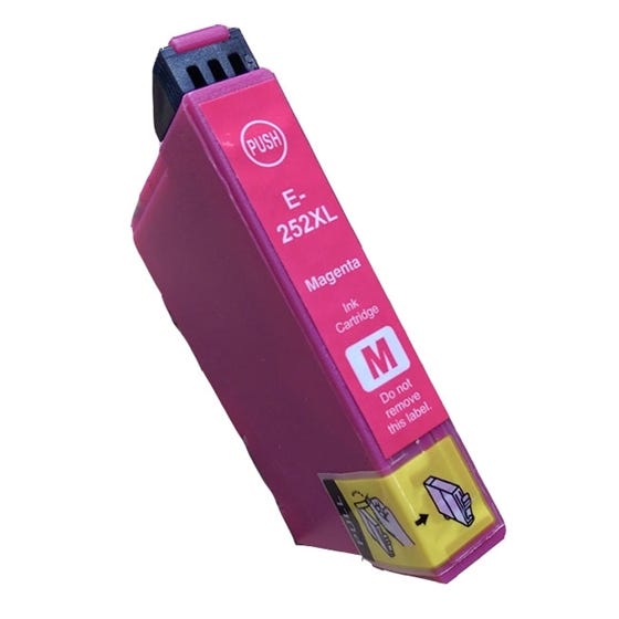 Epson 252XL ink, T252XL320 Magenta Remanufactured High Yield Ink