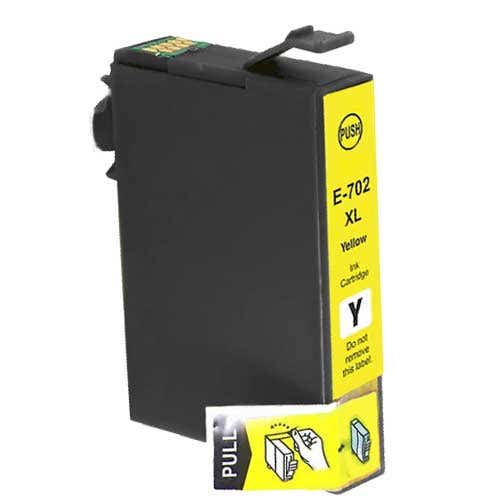 Epson 702XL (T702XL420) Yellow Remanufactured Cartridge Inkjets
