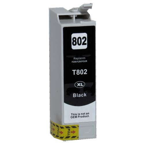 Epson 802XL (T802XL120) Black High-Yield Remanufactured Ink Cartridge