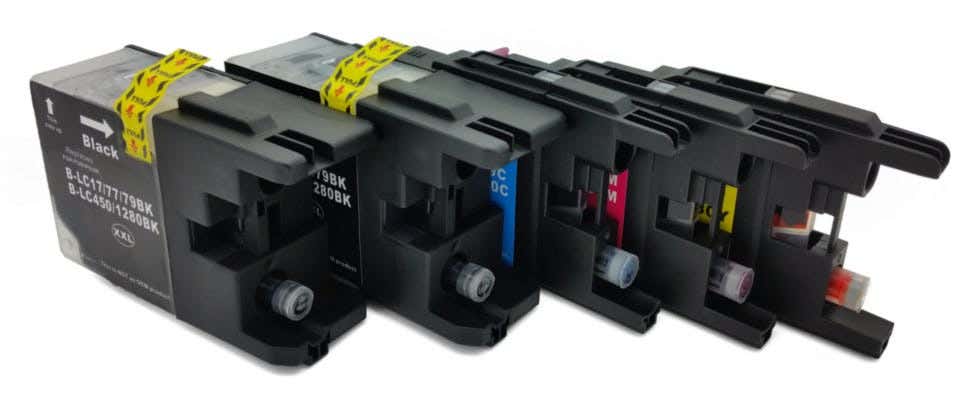 Brother LC79 Bulk Pack Compatible High Yield Ink Cartridges - 5 Piece (2BK, 1C, 1M, 1Y)