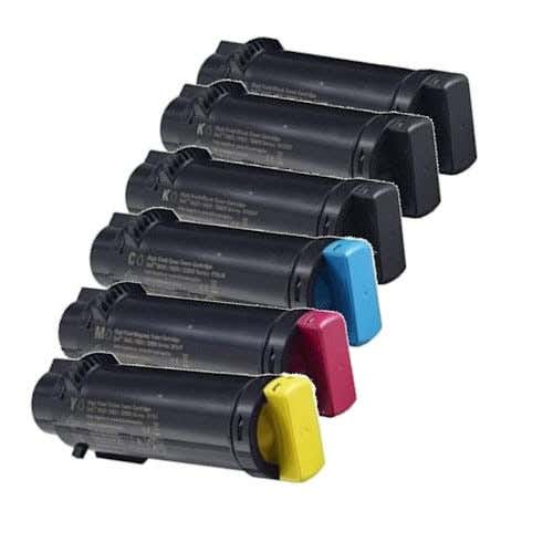 Dell H625 / H825 High-Yield Compatible Toner Cartridge 6-Pack