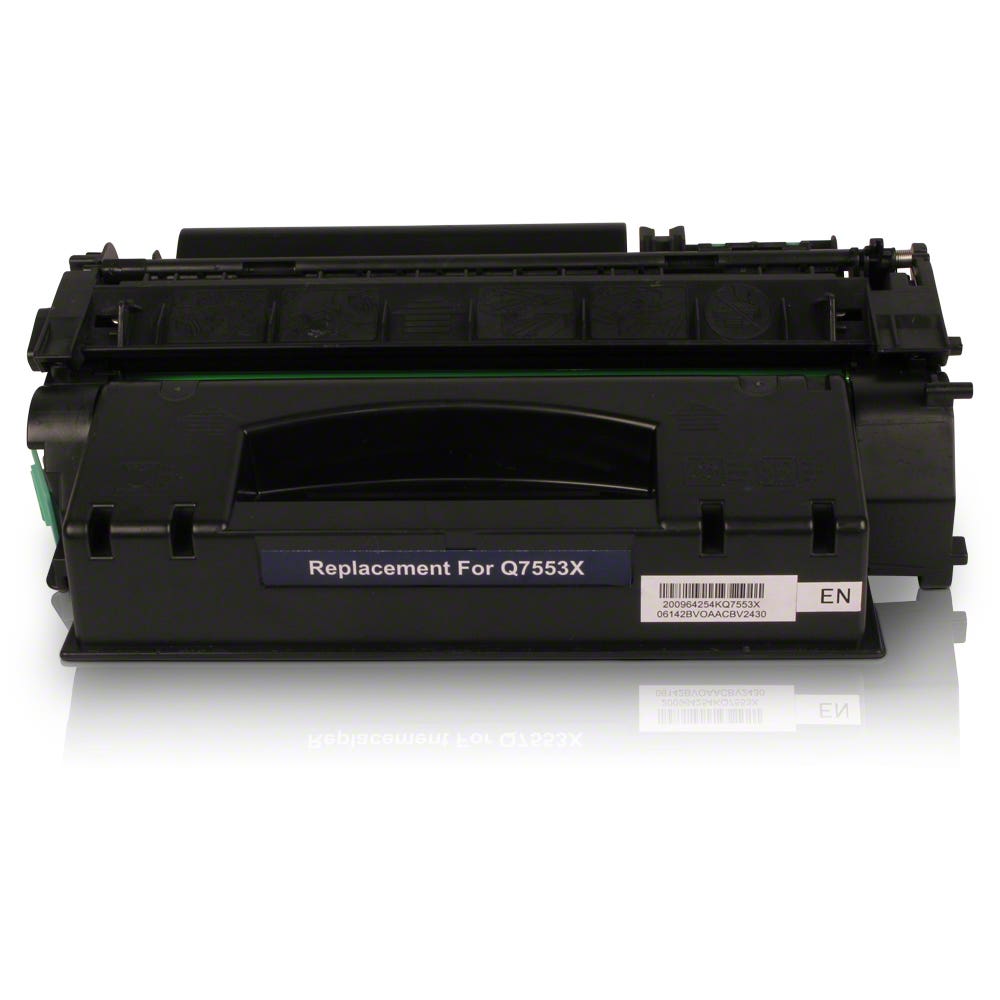 HP Q7553X (53X) Remanufactured Laser Toner Cartridge - Black High Yld.