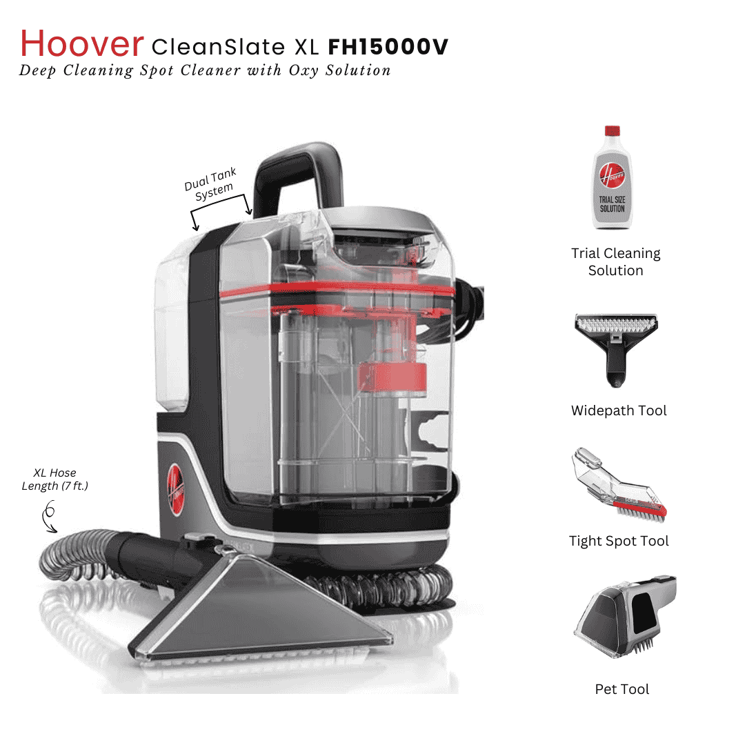 Hoover CleanSlate XL Deep Cleaning Spot Cleaner with Oxy Solution (FH15000V)