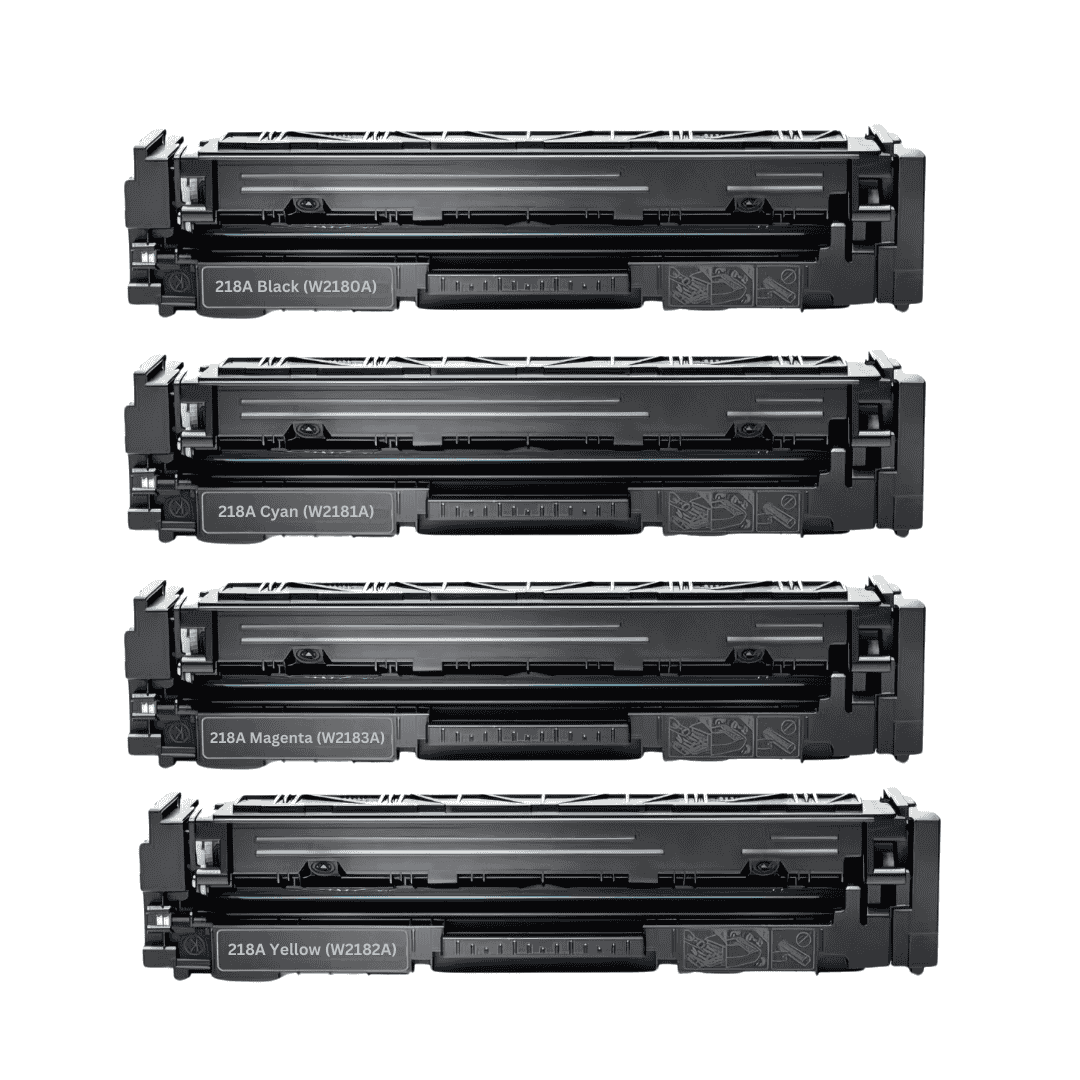 Compatible HP 218A Standard Yield 4-Pack Combo Toner Cartridges