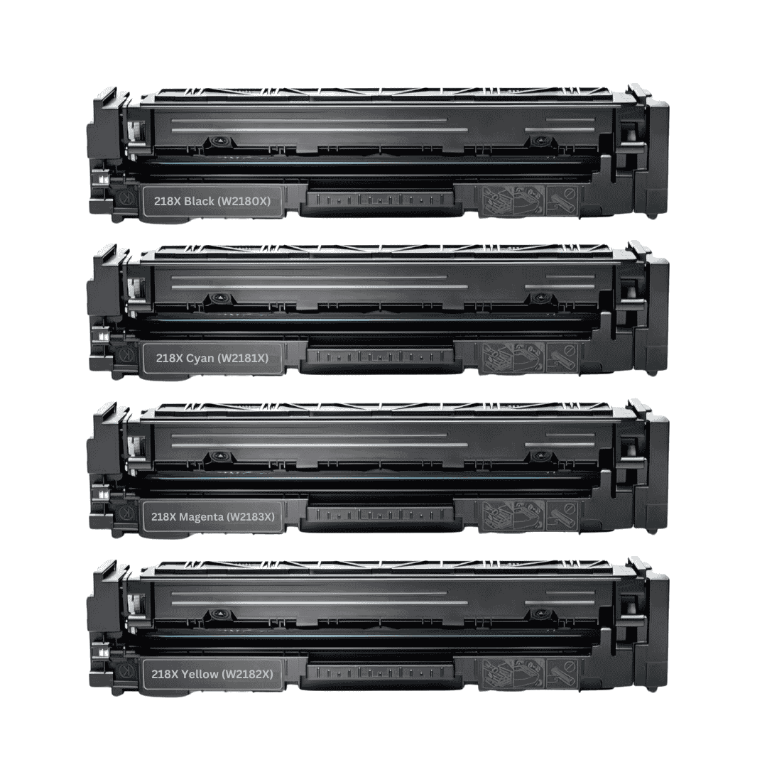 Compatible HP 218X High Yield 4-Pack Combo Toner Cartridges