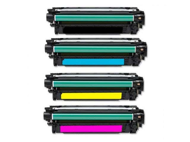 HP 507A 4-Pack Remanufactured Toner Cartridges