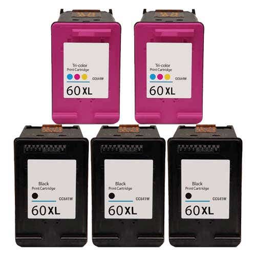 HP 60XL 5-PACK COMBO Carrotink