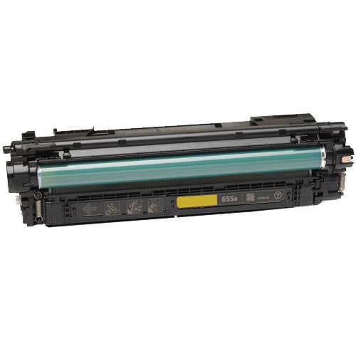 HP 655A (CF452A) Yellow Remanufactured Laser Toner Inkjets.com