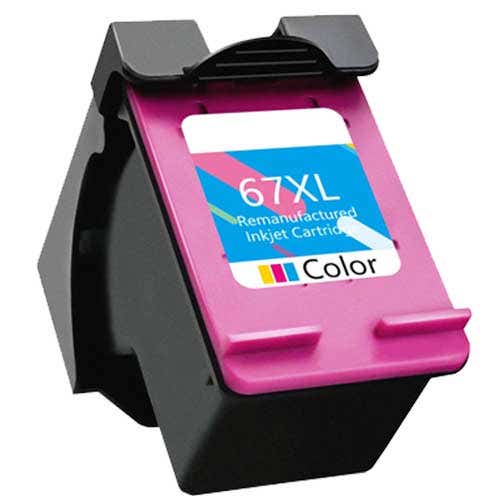 HP 67XL (3YM58AN) Color Remanufactured High Yield Ink Cartridge