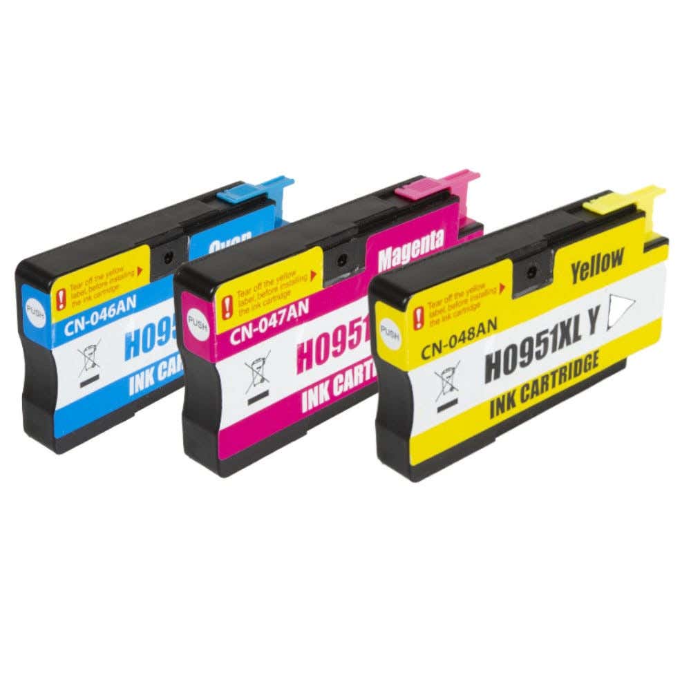 HP 950XL & 951XL Remanufactured High Yield Ink Cartridge 3-Pack