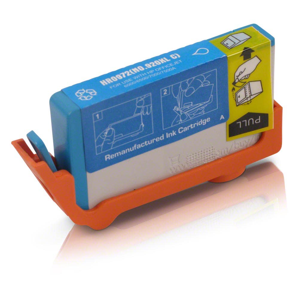 HP 920XL Cyan (CD972AN) Remanufactured Ink Cartridge - Cyan High Yield