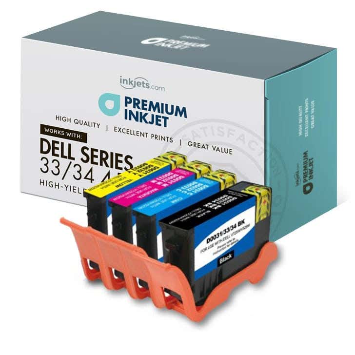 Dell Series 33 / 34 Extra High Yield Compatible Ink Cartridge 4-Pack