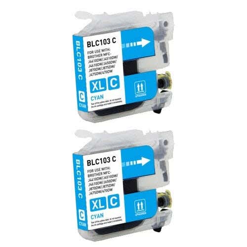 Brother LC103/LC101 Cyan High-Yield 