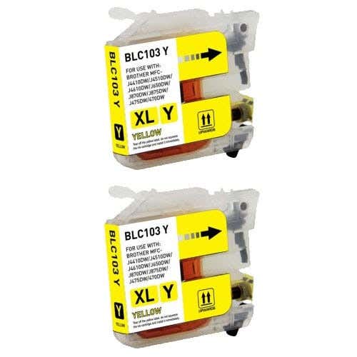 Brother LC103/LC101 Yellow High-Yield Carrotink