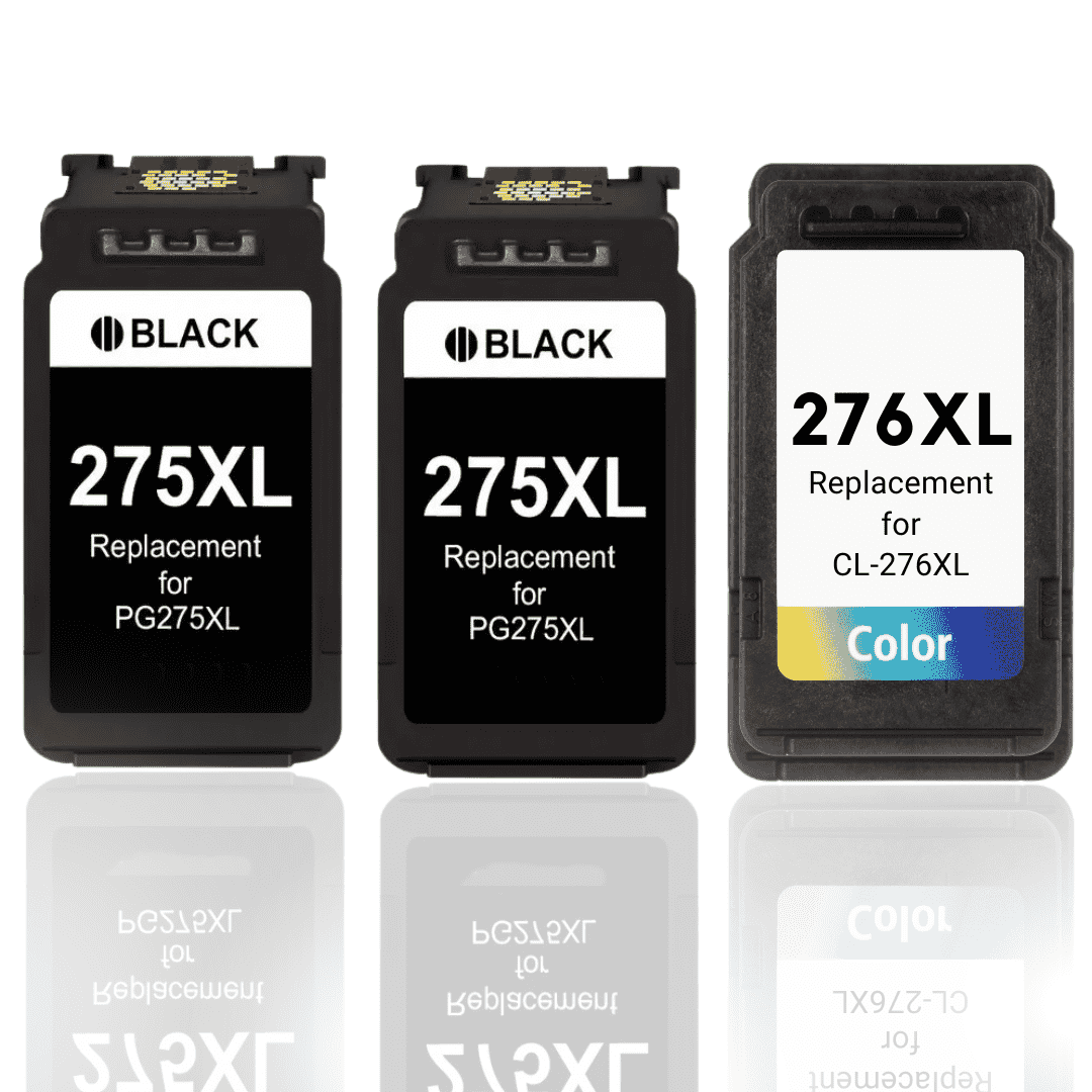 Remanufactured Canon PG-275XL & CL-276XL High Yield Ink Cartridge 3-Piece Combo Pack
