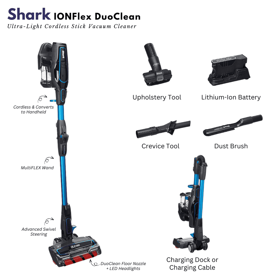 Shark IONFlex DuoClean Ultra-Light Cordless Stick Vacuum Cleaner 