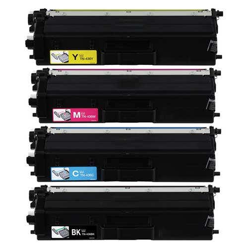 Brother TN436 Super High-Yield Compatible 4-Pack Carrotink