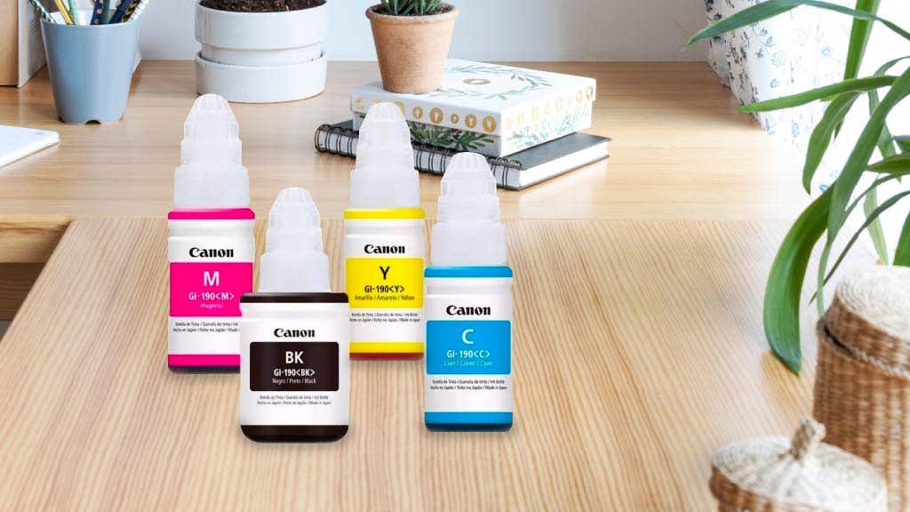 photo of Canon printer ink