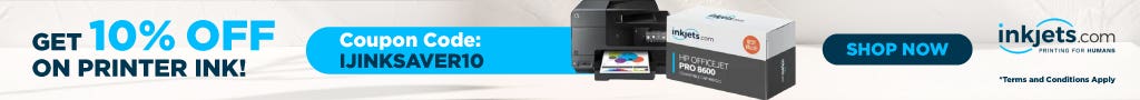 10% OFF on ink banner