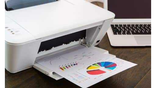 photo of white inkjet printer