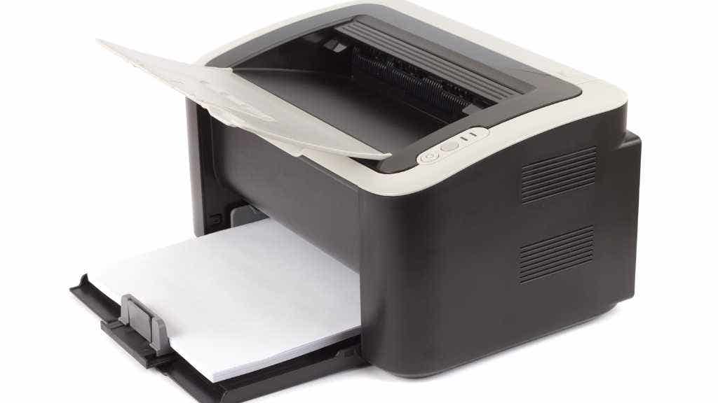 Photo of a Brother printer over white background