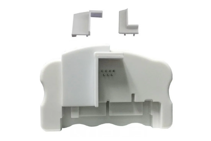 Black Epson printer highlighting the printer model type and number